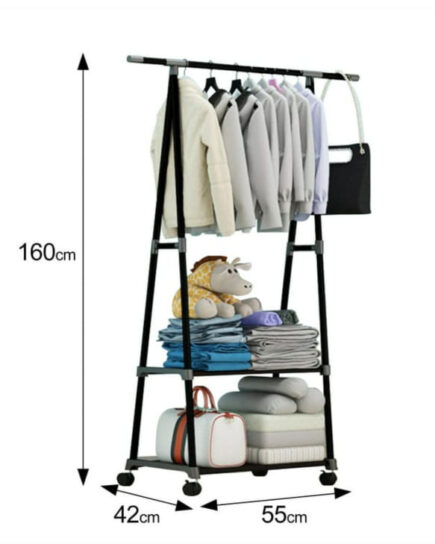 Heavy Duty Garment Rack With Shelf
