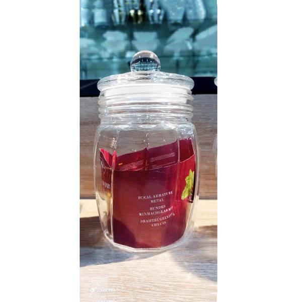 Glass Storage Jar With Lid 900ml