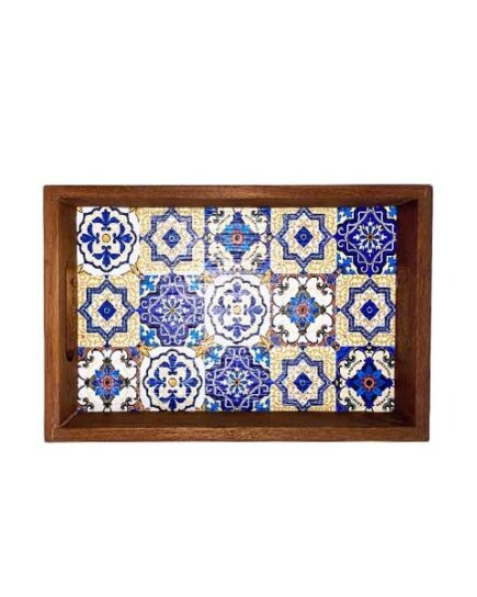 Wooden Rectangular Royal Tray Mini Serving