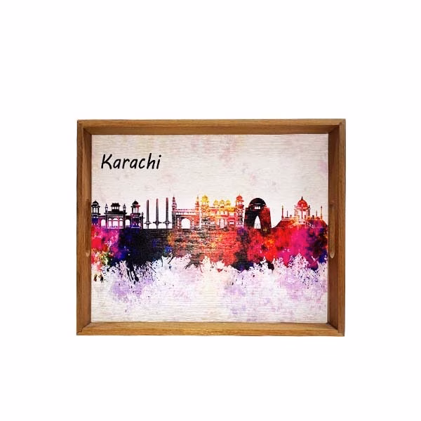 Wooden Rectangular Tray Medium Serving