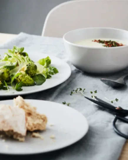 Porcelain Dinner Set Grey 24 Pcs