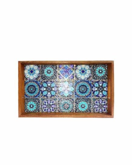 Wooden Rectangular Royal Tray Medium Serving