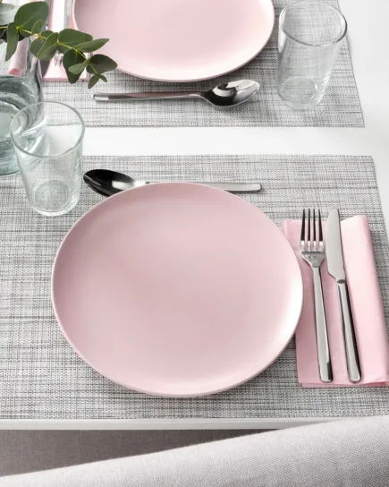 Porcelain Dinner Set Pink 24 Pcs