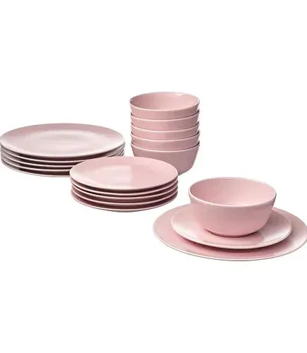 Porcelain Dinner Set Pink 24 Pcs