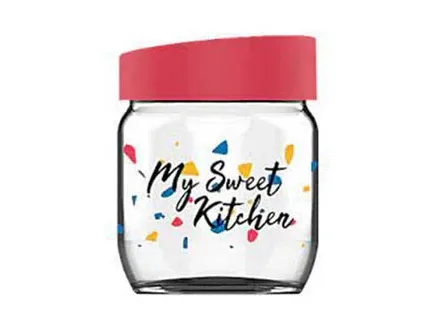 Pasabahce Royal Zest Jar Sweet Red Plastic Lid