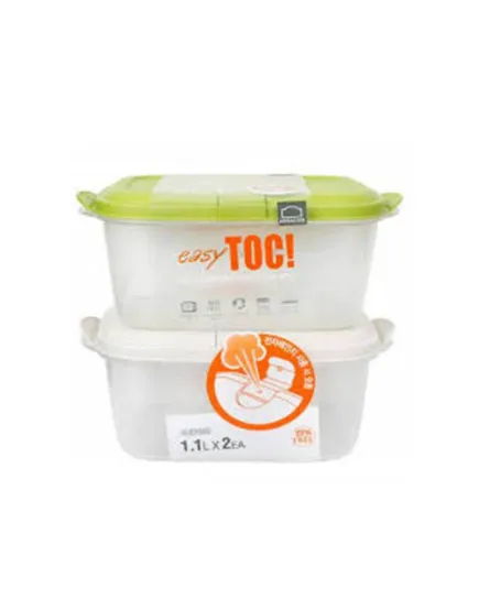 Easy Toc Container 1.1L*2P Set White
