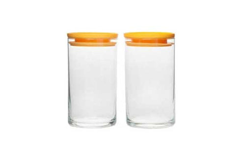 Pasabahce Western Breakfast Club Yellow Cvr Jar 2Pc Pasabahce Western Breakfast Club Yellow Cvr Jar 2Pc