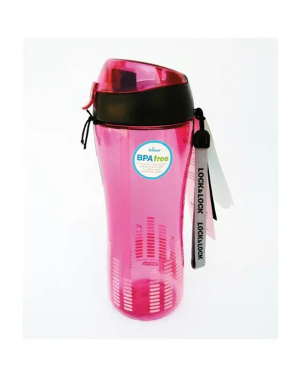 Bisfree Sports Bottle 550Ml W/Silicon Straw Pink