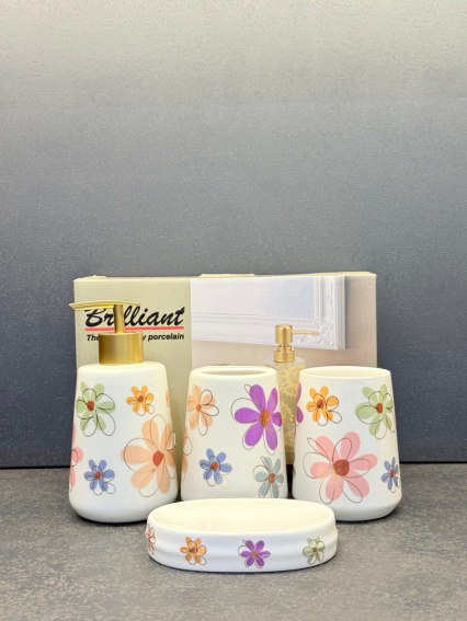 3Pcs Bathroom Set RD Black 12c