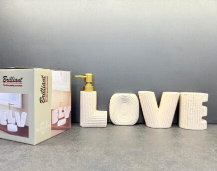 4Pcs Bathroom Set B-Love 12c