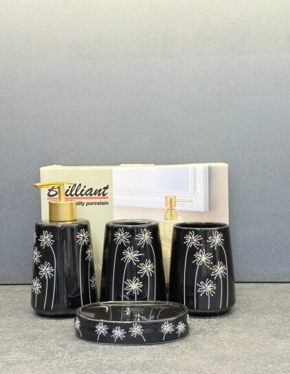 4Pcs Bath Set B-Sun Flower 12c