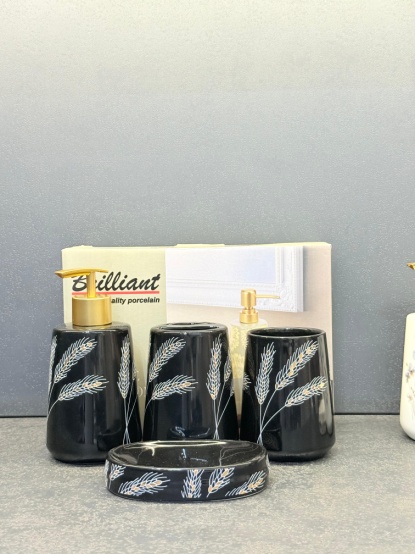 4Pcs Bath Set B-Sun Flower 12c