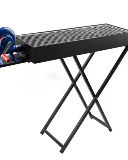 Charcoal Grill With Blower Black 30 x 80 cm