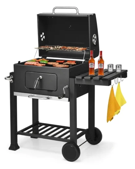 Premium Charcoal Barbecue Grill With Wheels