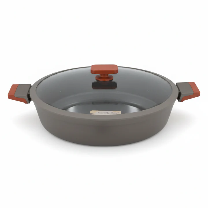 SS Pot With Glass Lid 4c 32cm/11Ltr