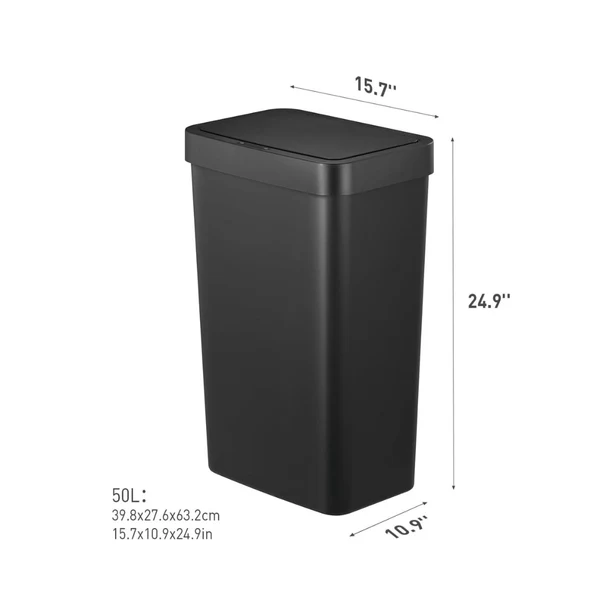 Stainless Steel Rectangular Step-on Trash Can 20L Stainless Steel Rectangular Step-on Trash Can 20L