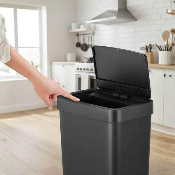 EKO 50L MOTION SENSOR KITCHEN TRASH CAN BLACK 50L EKO 50L MOTION SENSOR KITCHEN TRASH CAN BLACK 50L - Image 2