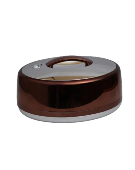 5Ltr Ovl Choclate Silver Hot Pot 6c
