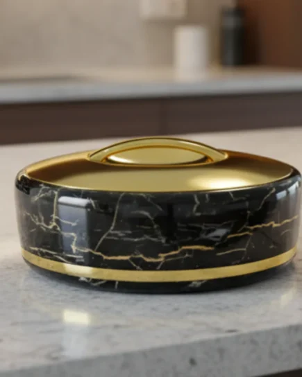 5 Ltr Oval Black Gold Hotpot