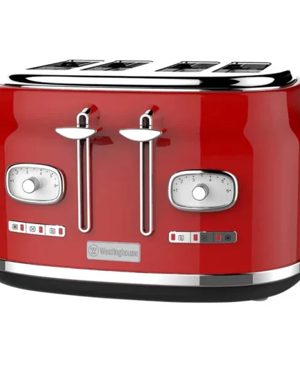 Westinghouse Retro 4 Slice Toaster Red