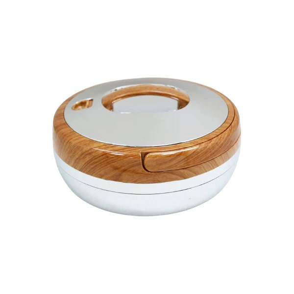 3Ltr Round L-Wood+Silver HotPot 6c 3Ltr Round L-Wood+Silver HotPot 6c