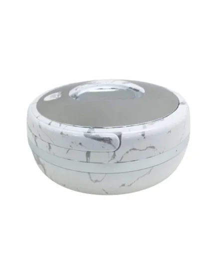 3Ltr Round White Silver Hot Pot 6c