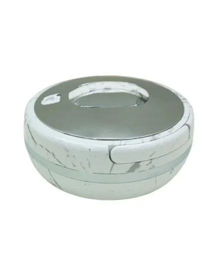 3Ltr Round White Silver Hot Pot 6c