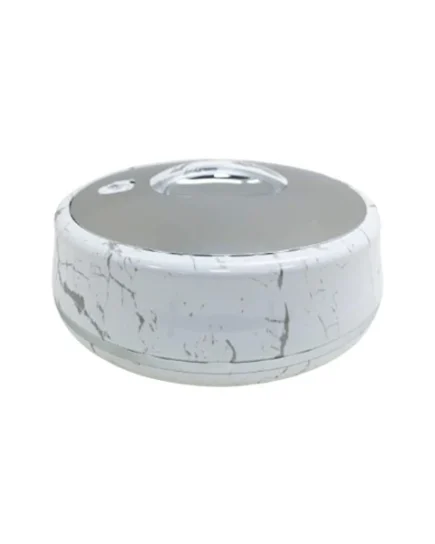 6Ltr Round White Silver Hot Pot 6c