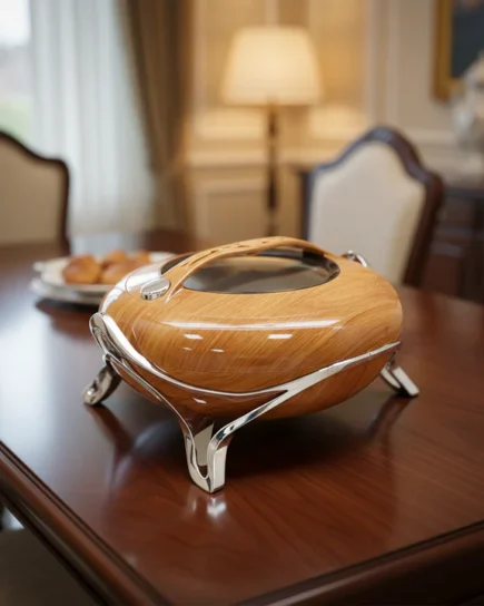 5Ltr Light Wood+Silver Hotpot 4c