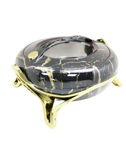 5Ltr Black+Gold Hot Pot 4c