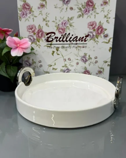 10.75″Plate With Handle (S) 8c
