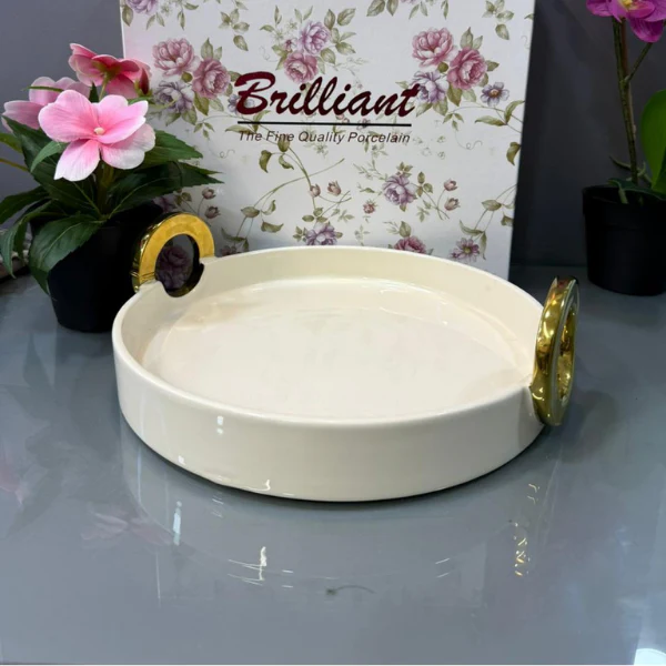 12.5″Oval Plate With Handle (S)8c