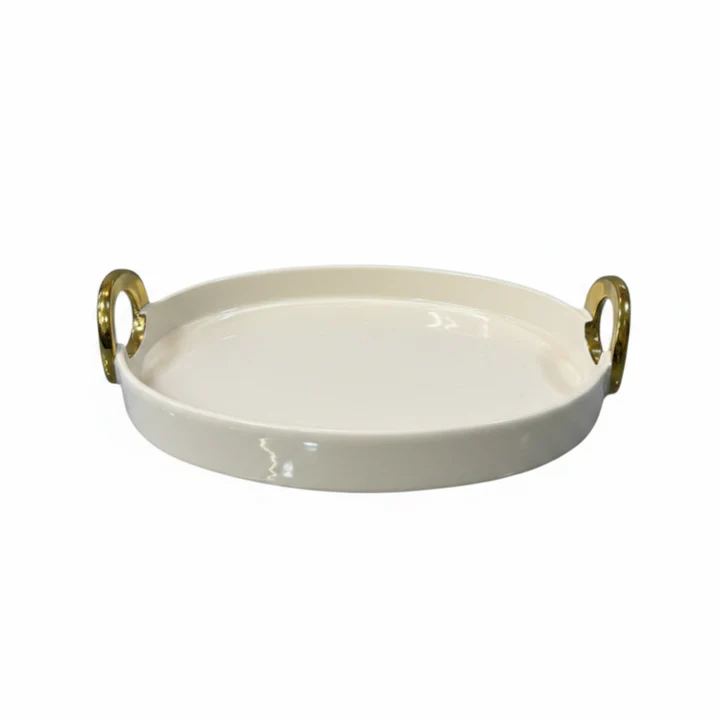 12.5″Oval Plate With Handle (S)8c