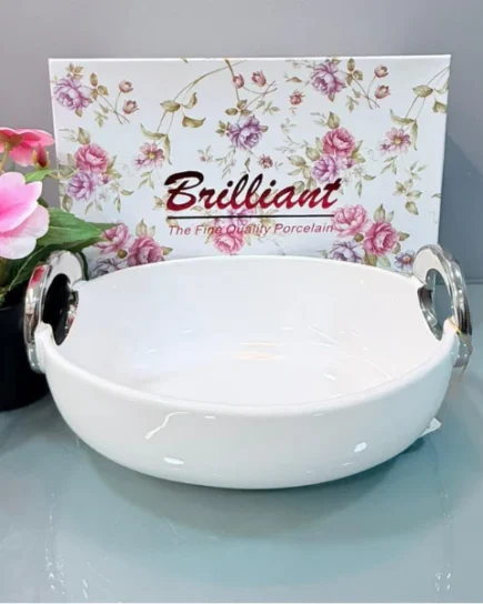 10.25″Oval Bowl With Handle (S)6c
