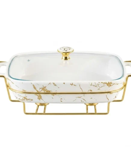 CASSEROLE WITH STAND 4c 14.5"