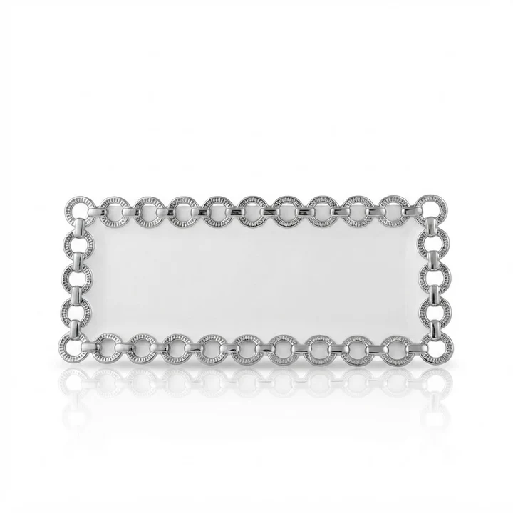 15″Circle Edge Rect Plate (G) 8c