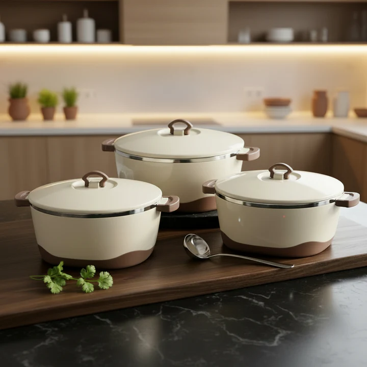 Beige 3Pcs Versatile H/Pot Beige 3Pcs Versatile H/Pot