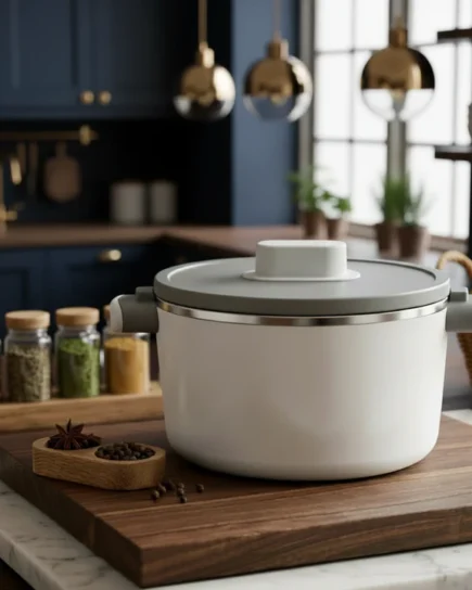 Grey Hot Pot 5.5 Ltr 6c