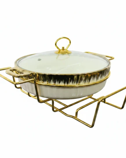 CASSEROLE WITH STAND 4c