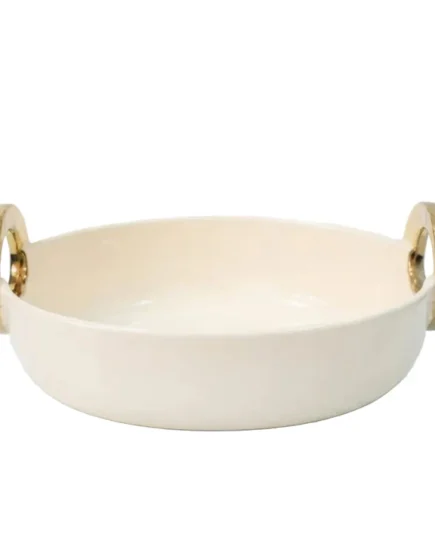 10.25″Oval Bowl With Handle (G)6c