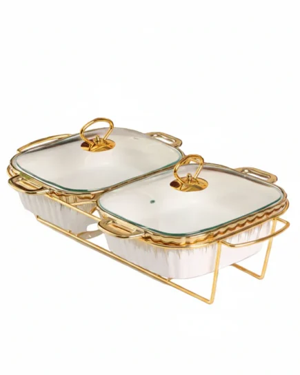 CASSEROLE WITH STAND 4c
