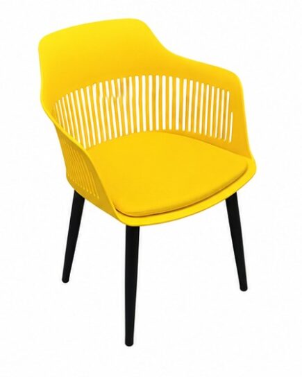 Comfortable Dinning Chair Simple Nordic Side Chair Yellow