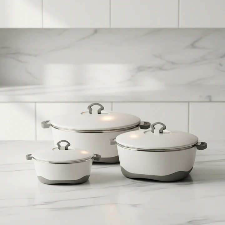 White 3Pcs Verstaile H/Pot White 3Pcs Verstaile H/Pot - Image 2