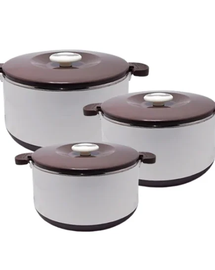 OPTIMO 3Pcs Hot Pot Set Choc