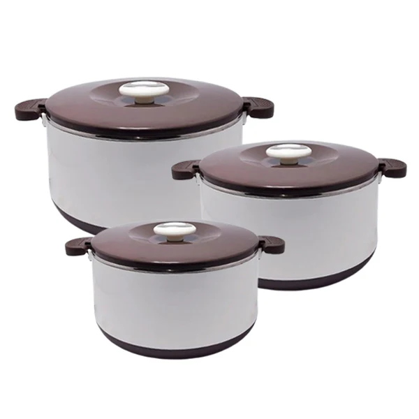 OPTIMO 3Pcs Hot Pot Set Choc OPTIMO 3Pcs Hot Pot Set Choc