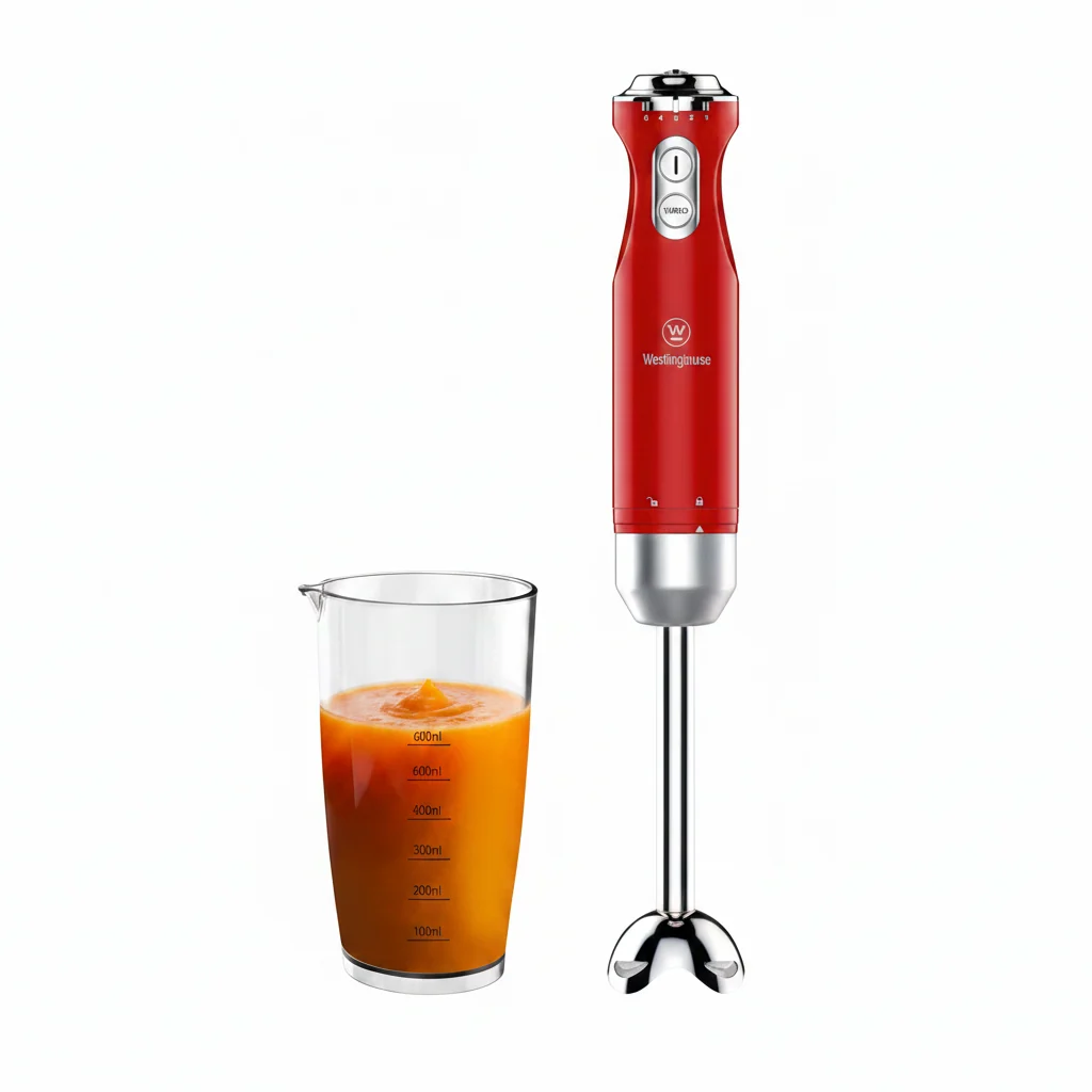 Westinghouse Retro Hand Blender Red With Beaker Westinghouse Retro Hand Blender Red With Beaker - Image 3