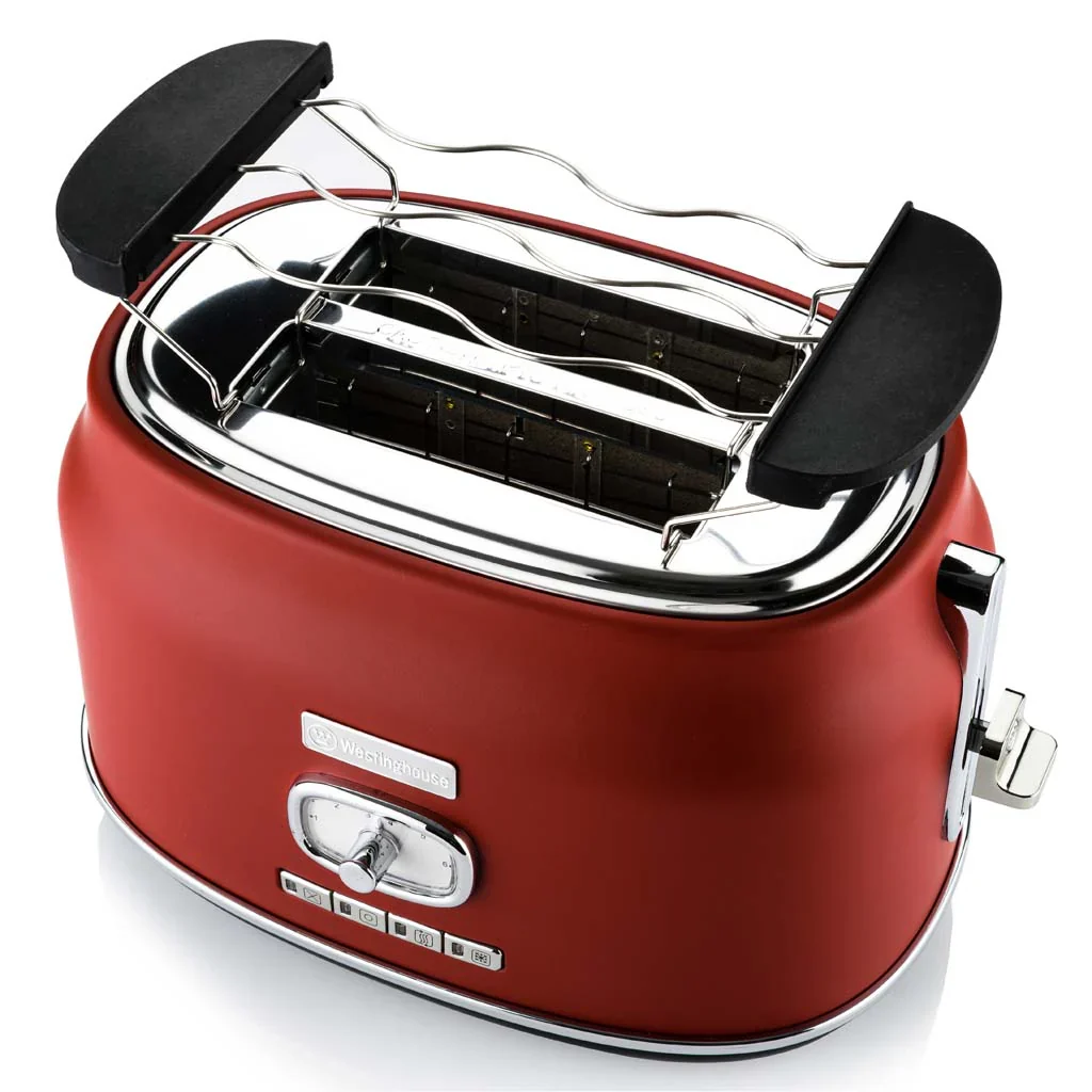 Westinghouse Retro 2 Slice Toaster Red Westinghouse Retro 2 Slice Toaster Red - Image 5