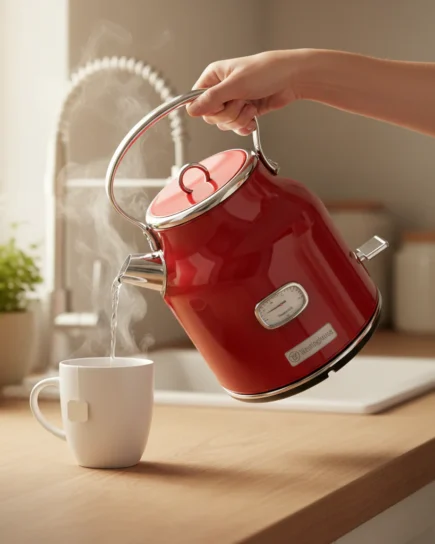 Westinghouse Retro Electric Kettle 1.7L Red