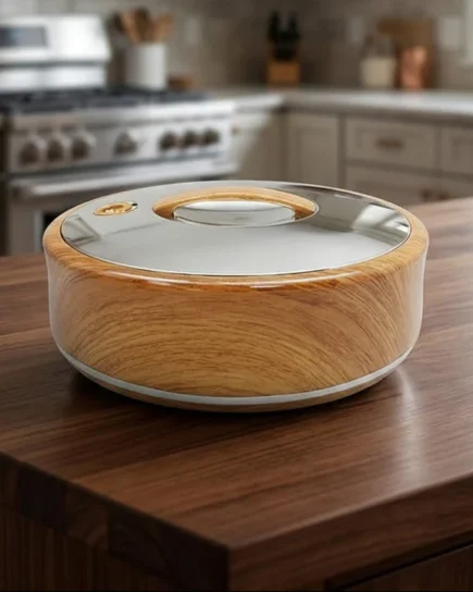 Round Wood-Silver HotPot 6c 4Ltr
