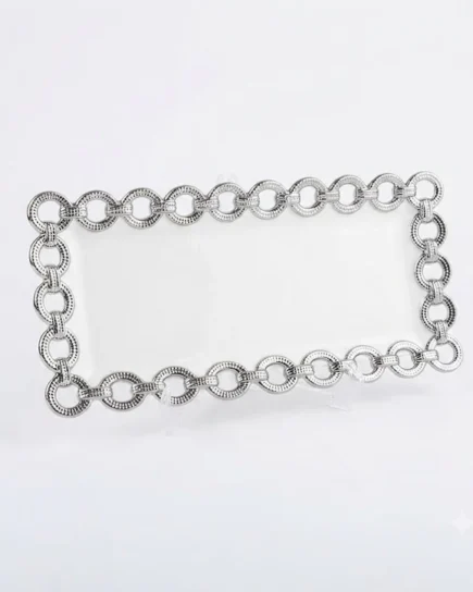 11″ Circle Rect. Plate (S) 24c